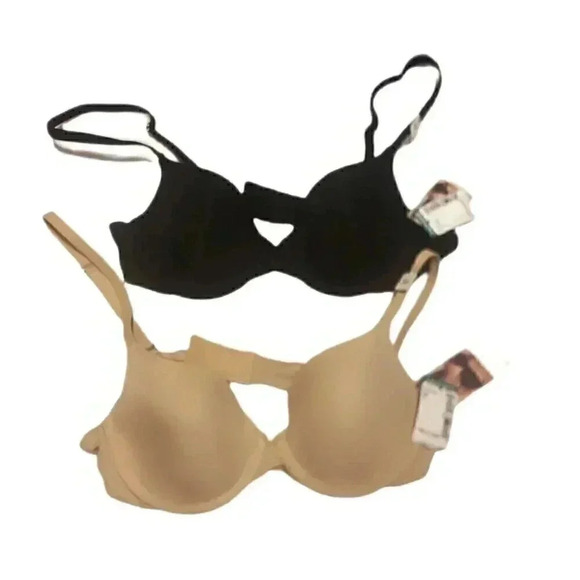 NWT lot of 2 Miyu lightweight trendy moulded underwire padded pushup bras 34A - Picture 2 of 2